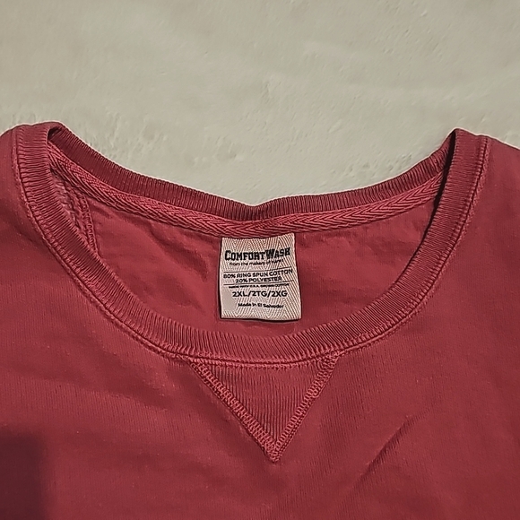 Comfort Wash by Hanes crew necks size 2XL - Picture 2 of 5